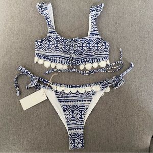 Soah Blue Hope Bikini Swimsuit